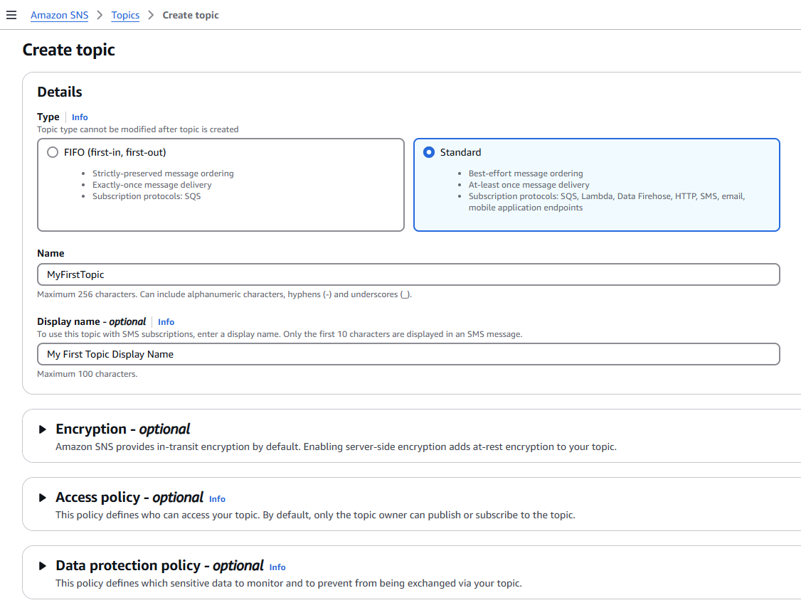 AWS SNS Topic 6