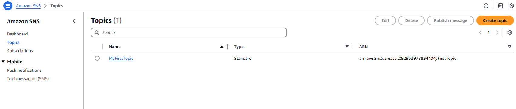 AWS SNS Topic 9