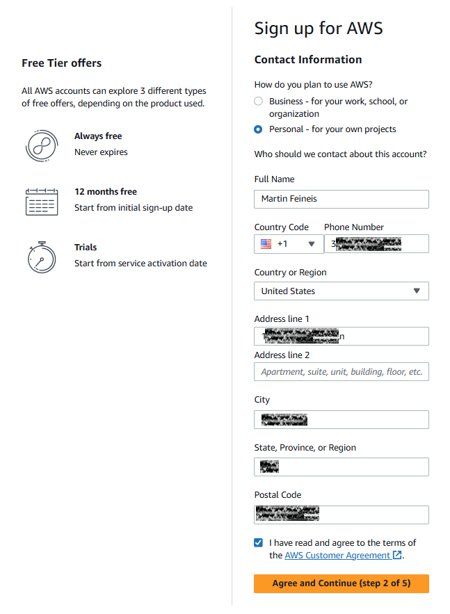 AWS Step 6