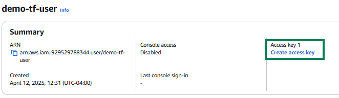 User in Dashboard